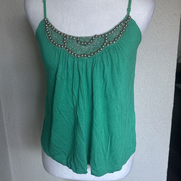Vintage Y2K Candie’s Embellished Rayon Camisole Medium - Picture 1 of 8